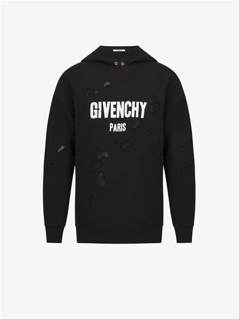 orange givenchy hoodie|givenchy paris sweatshirt destroyed.